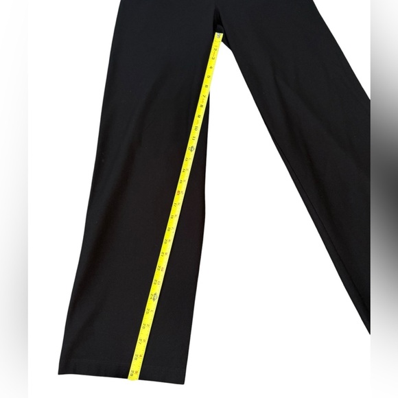 Eileen Fisher System Washable Stretch Crepe Straight Pant Size medium Black - Picture 3 of 8